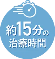 約15分の治療時間