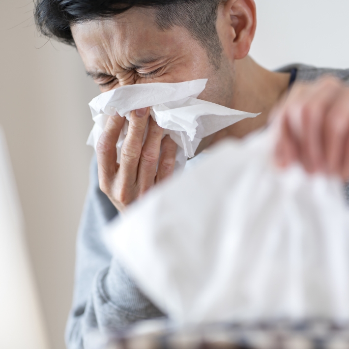 鼻炎などの疾患がある男性